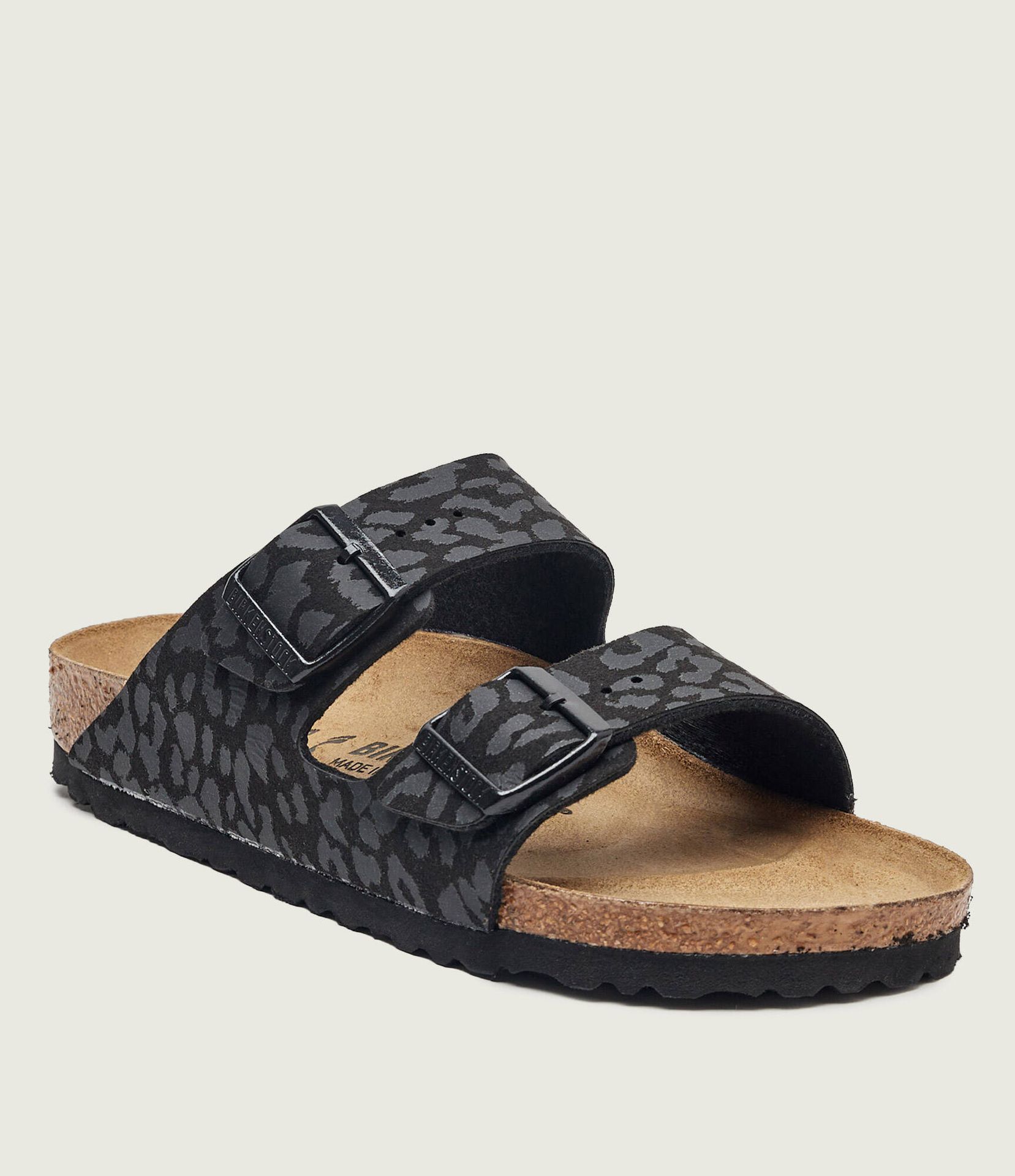 Birkenstock Klapki Arizona SYN Leo| narrow fit z dodatkiem skóry