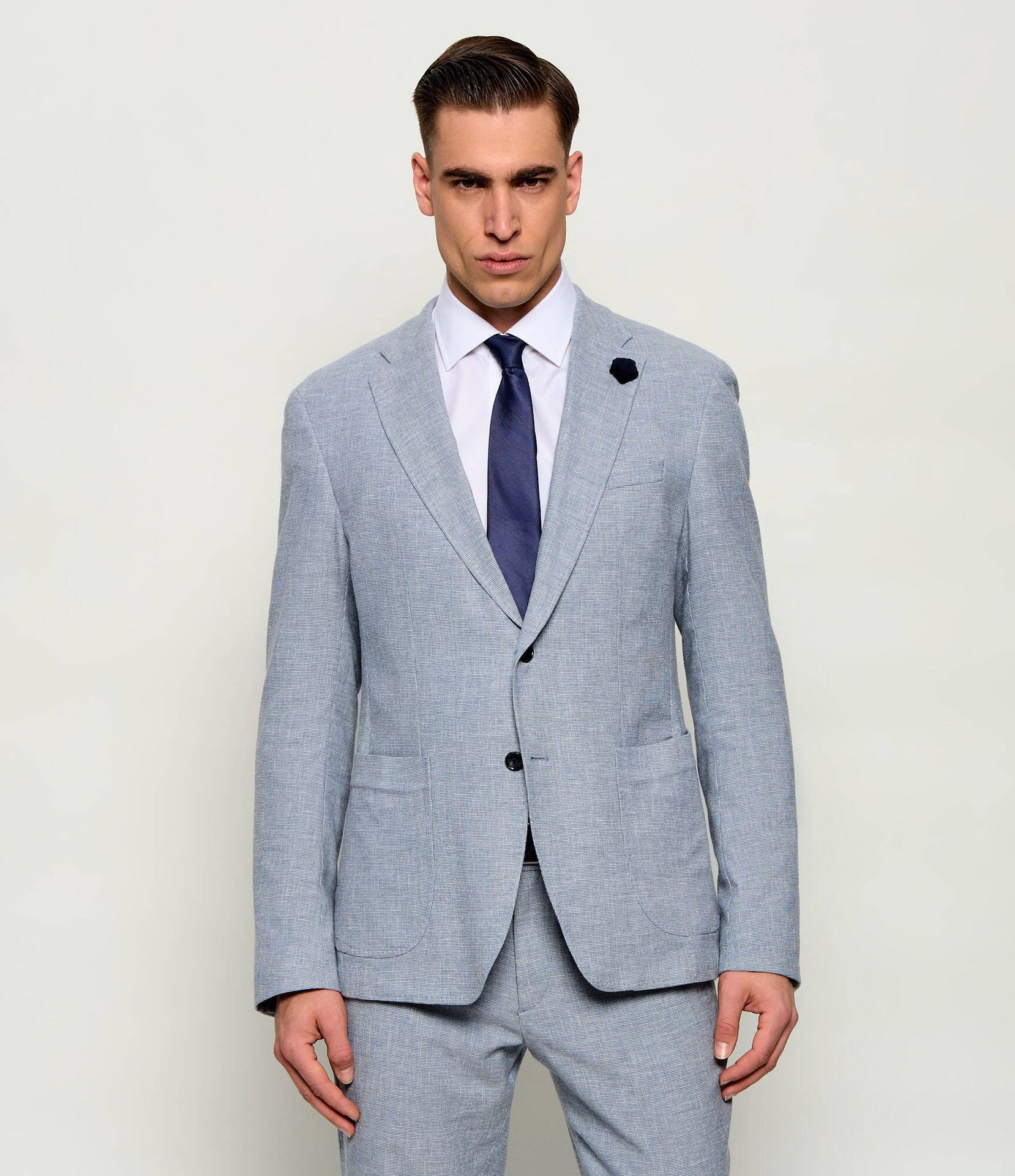 Joop! Marynarka Hoverest Slim Fit z dodatkiem lnu