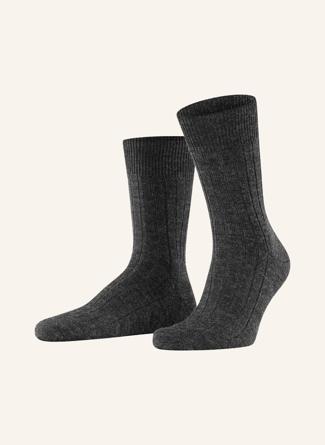 Falke Skarpety Teppich Im Schuh Z Wełny Merino grau