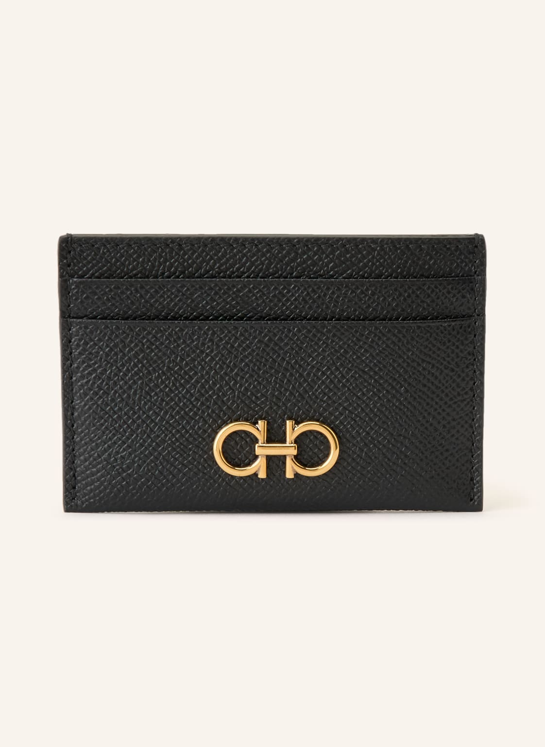 Ferragamo Etui Na Karty The Gancini schwarz
