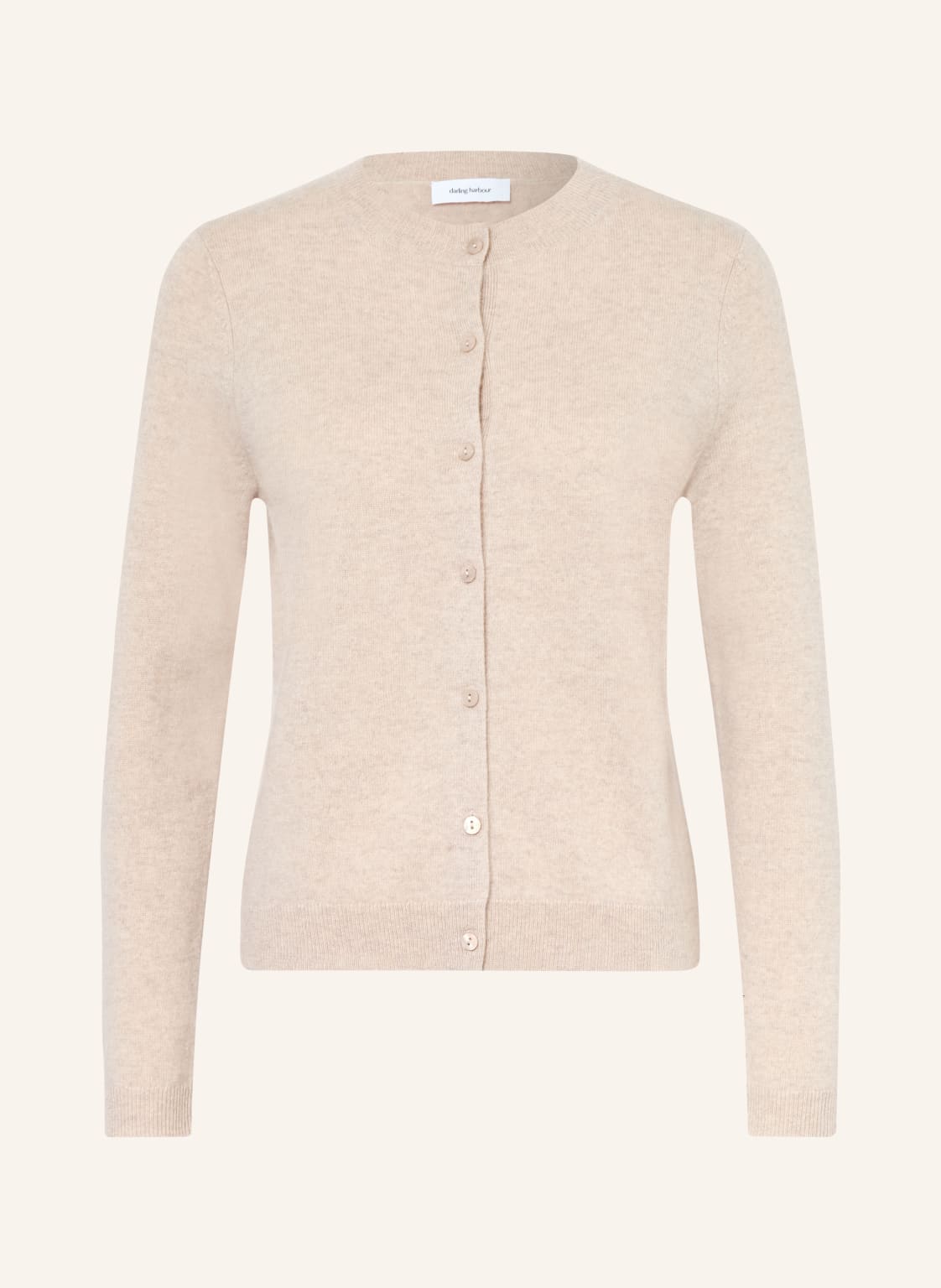 Darling Harbour Kardigan Z Kaszmiru beige