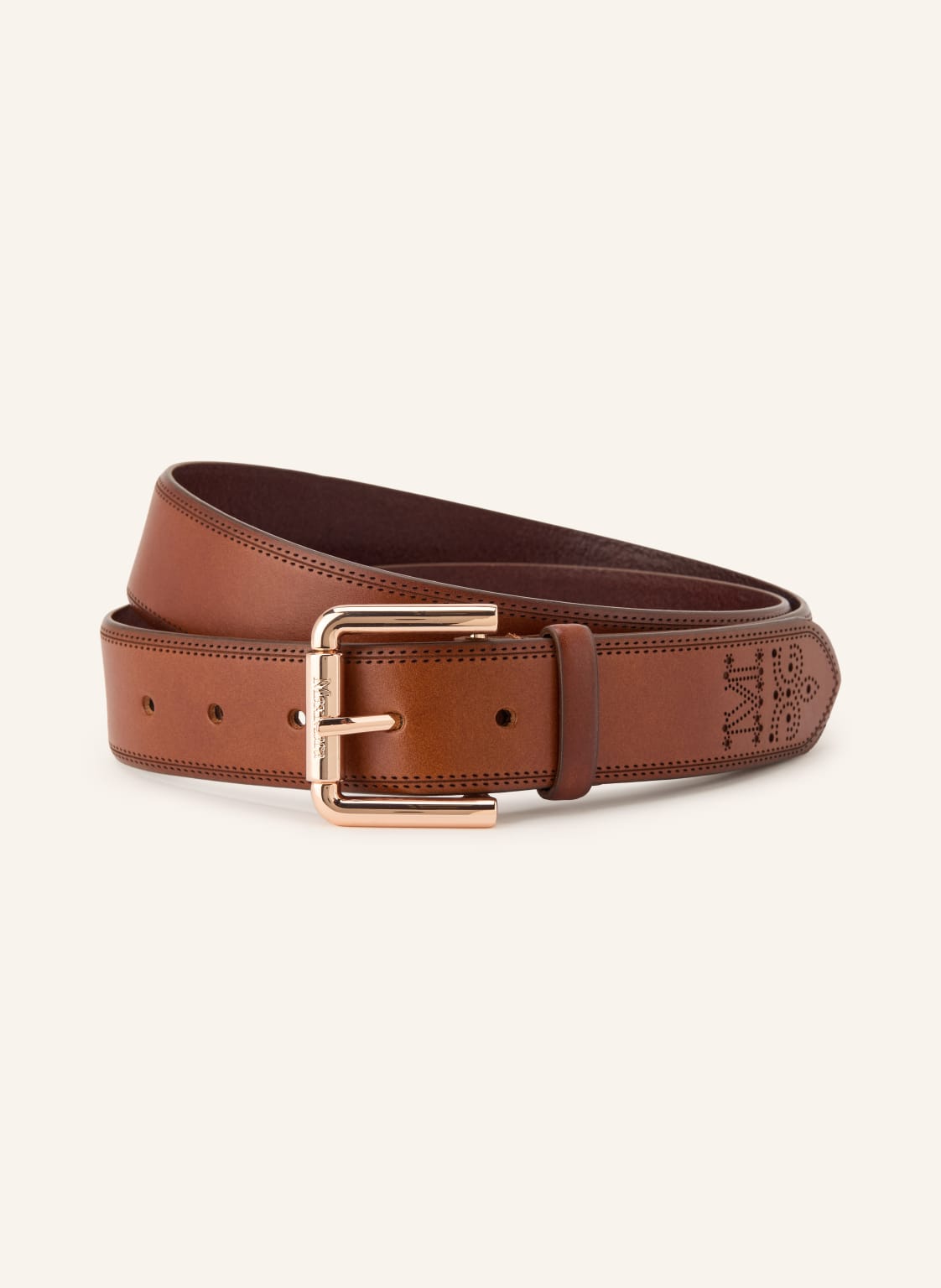 Max Mara Skórzany Pasek Mxaesodo braun
