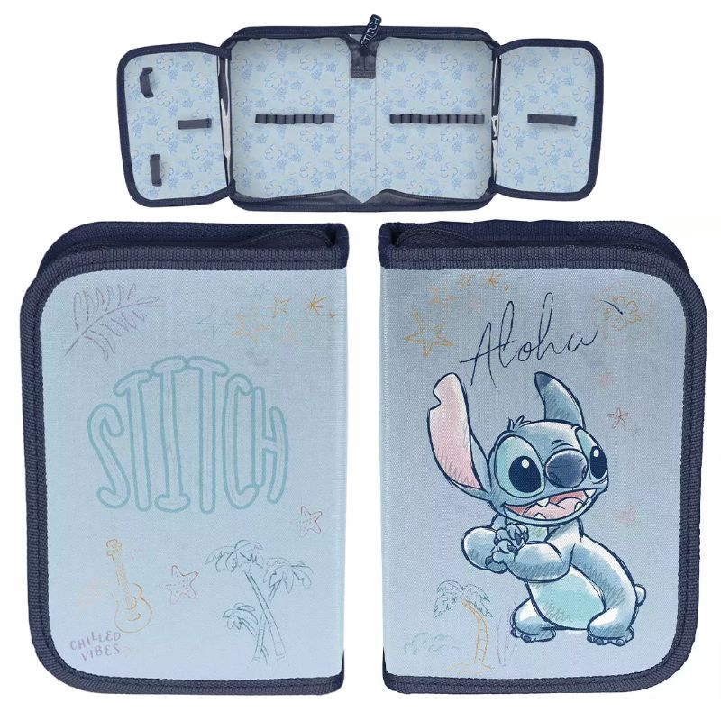 Paso Piórnik Bez Wyposażenia Szkolny Do Szkoły Stitch Aloha Niebieski