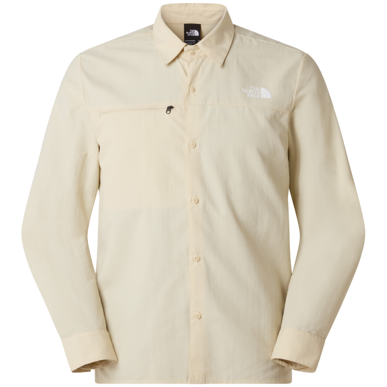 Koszulka męska The North Face Packable Long Sleeve Shirt Rozmiar: L / Kolor: beżowy