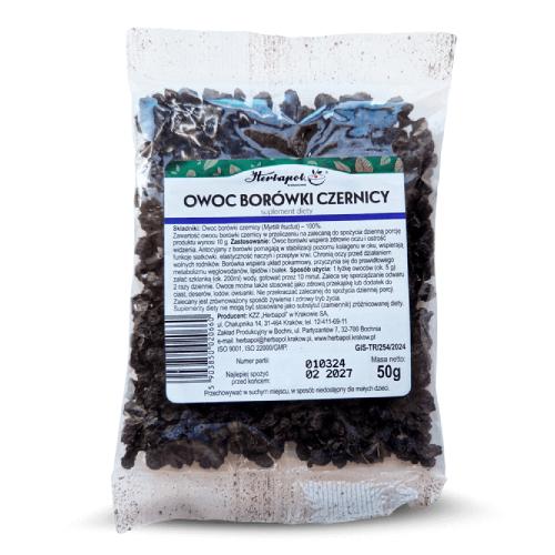 Owoc borówki czernicy, 50 g