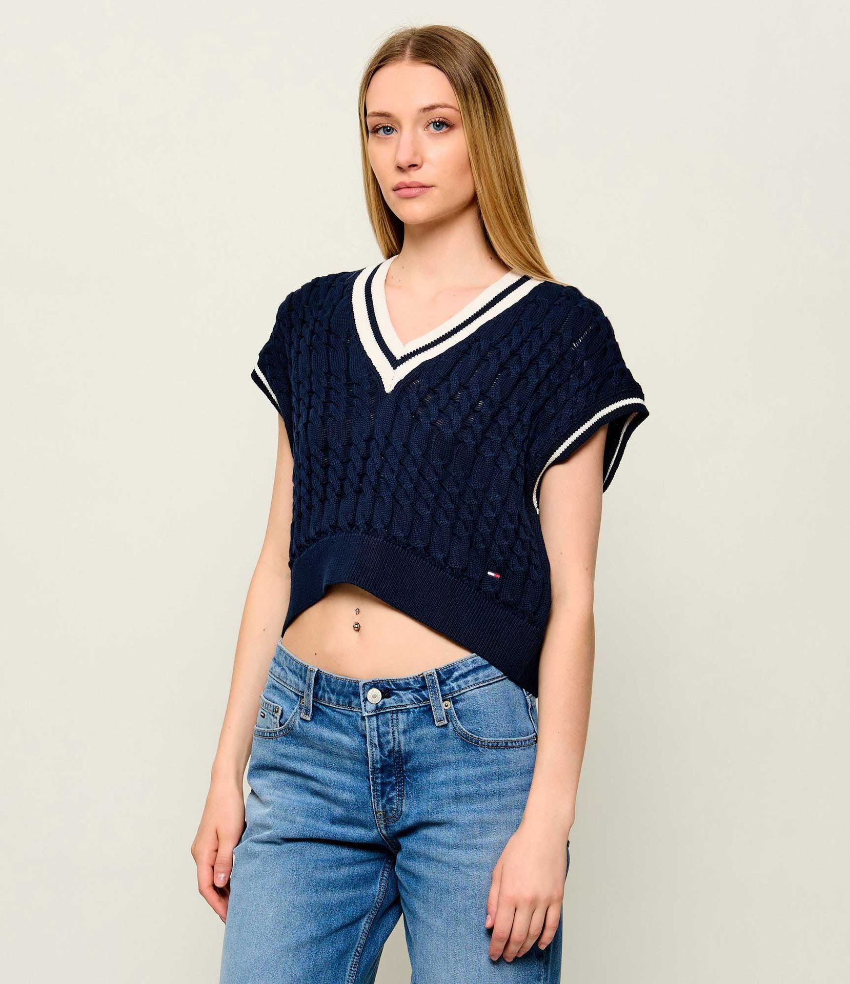 Tommy Jeans Kamizelka Cropped Fit