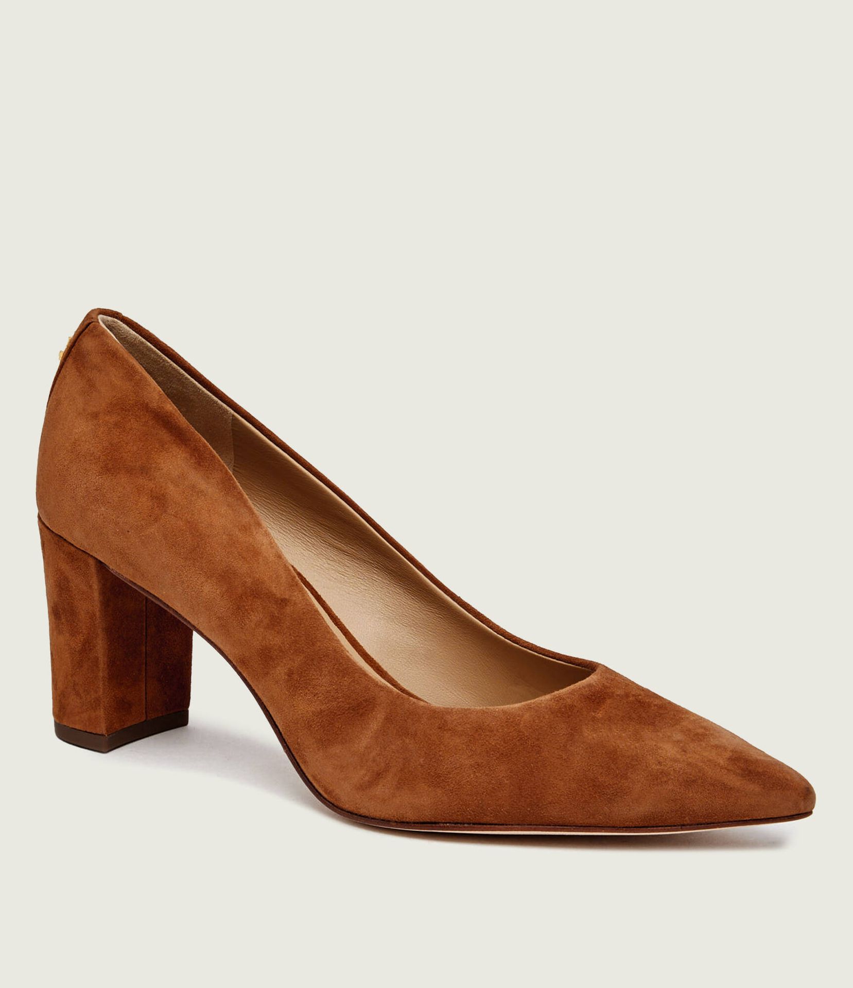 LAUREN RALPH LAUREN Czółenka na słupku LANETTE zamsz