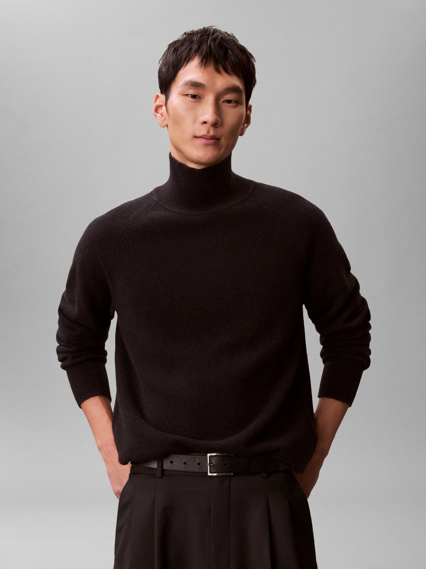 Calvin Klein Wełniany półgolf Relaxed fit