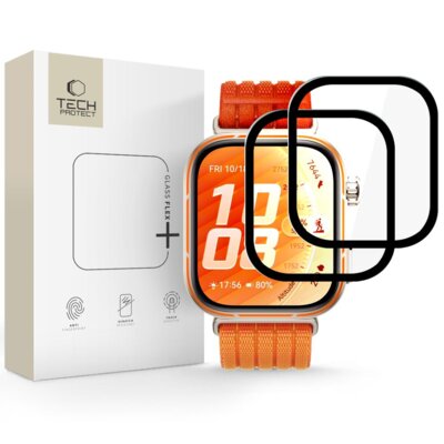 Szkło hybrydowe TECH-PROTECT Glass Flex+ do Huawei Watch Fit 5 Pro Czarny (2 szt.)