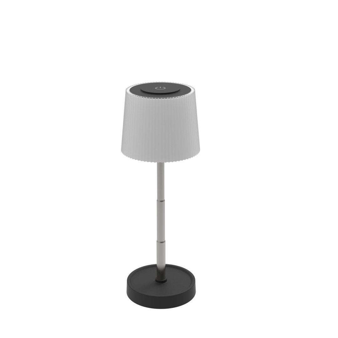 PLATINET TABLE LAMP LAMPA STOŁOWA LED ADJUSTABLE 2W 160LM BATTERY BLACK [46170]