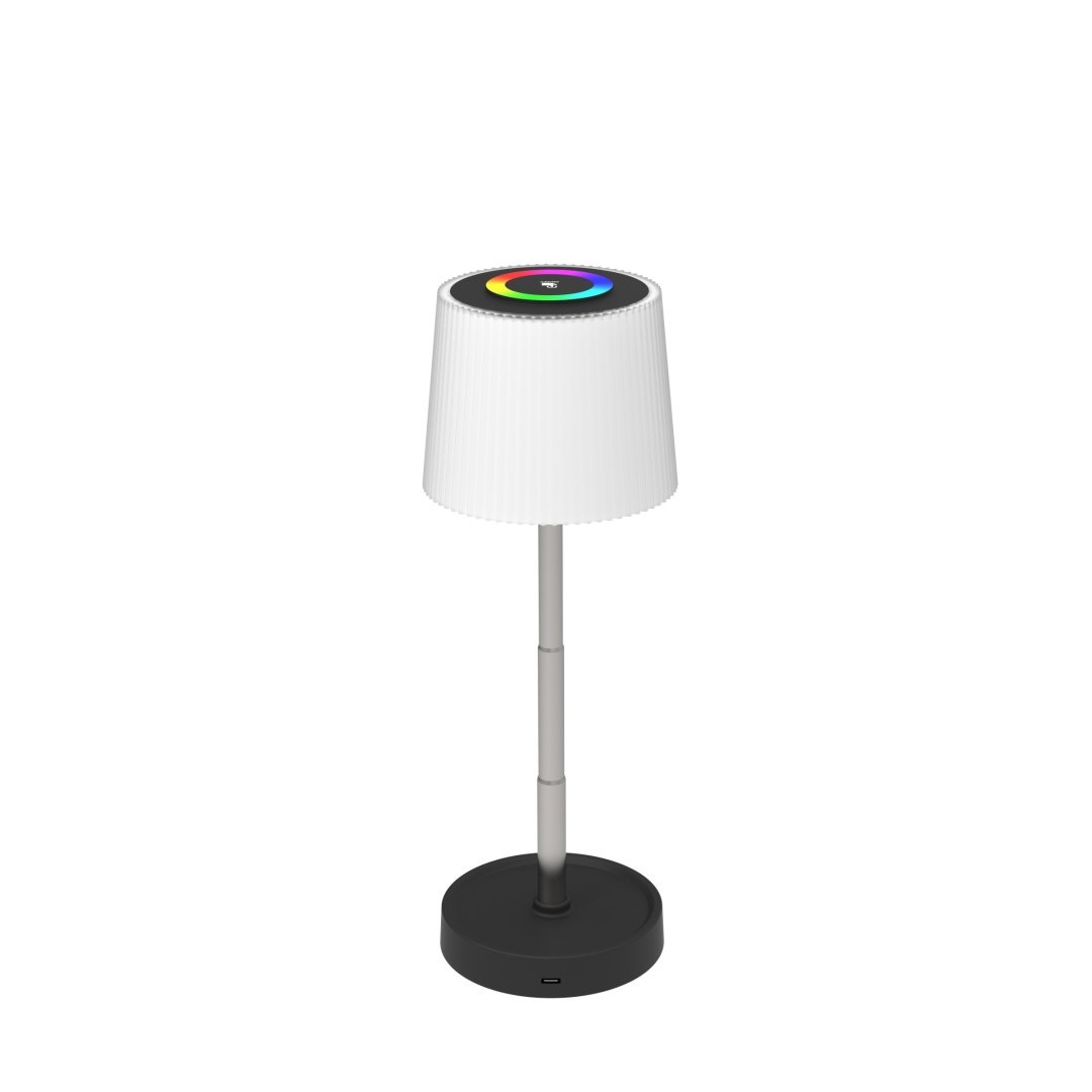 PLATINET TABLE LAMP LAMPA STOŁOWA LED RGB ADJUSTABLE 2W 160LM BATTERY BLACK [46171]