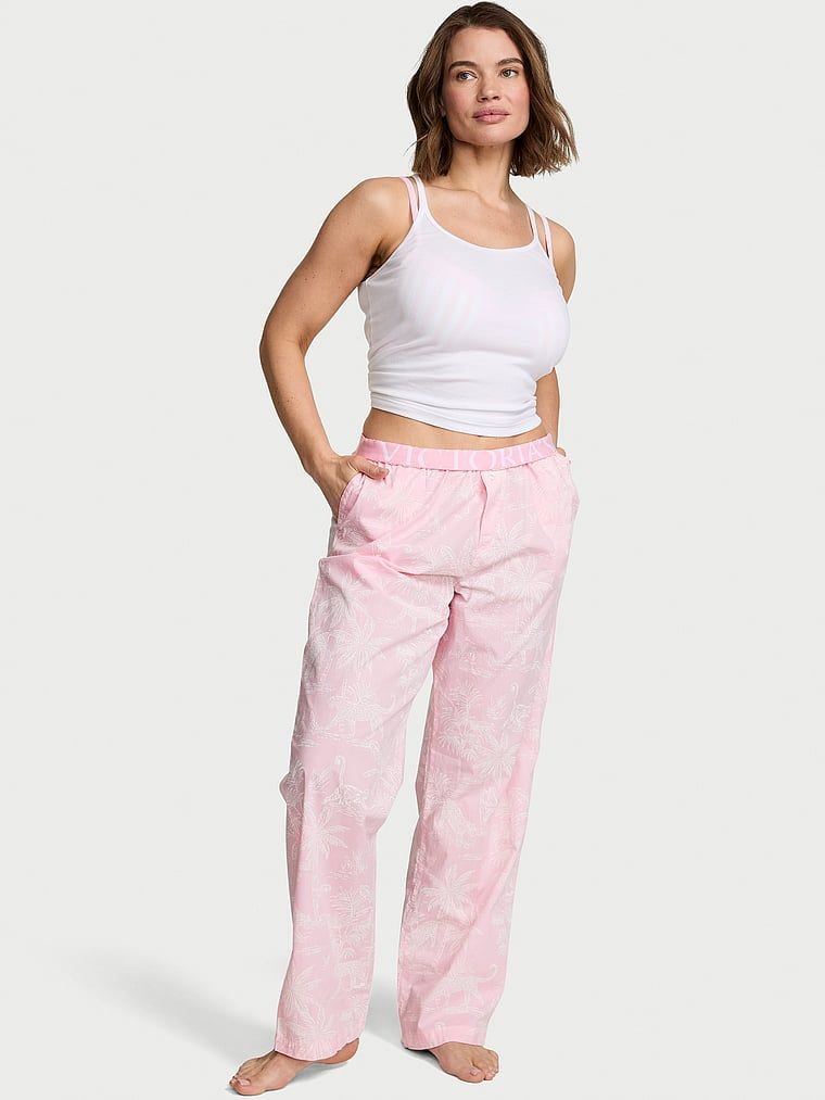 Victoria's Secret Spodnie od piżamy bawełniane Mix & Match Heritage