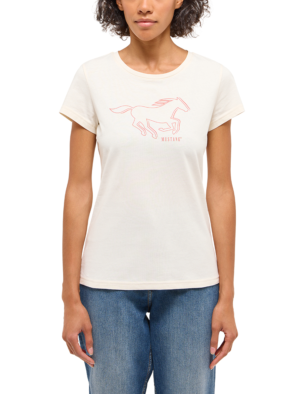 MUSTANG LAO WHISPER WHITE T-SHIRT DAMSKI