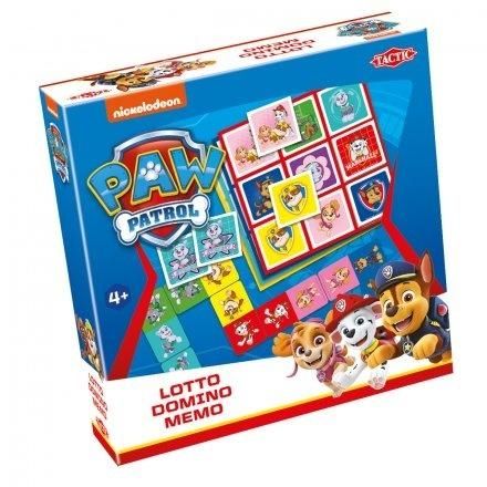 Lotto, Domino, Memo - Psi Patrol 3w1 Tactic - gra