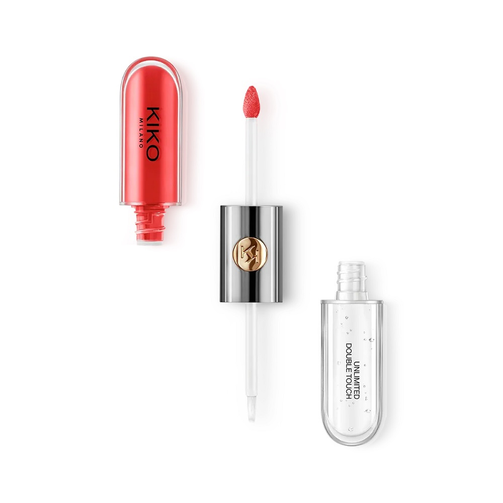 KIKO Milano Unlimited Double Touch dwuetapowa płynna pomadka do ust 115 Fire Red 6ml