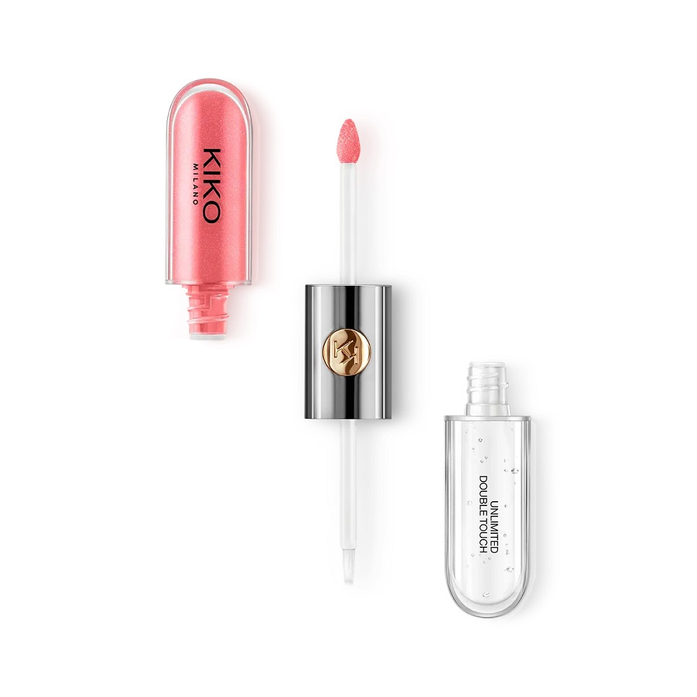 KIKO Milano Unlimited Double Touch dwuetapowa płynna pomadka do ust 112 Satin Peach Rose 6ml