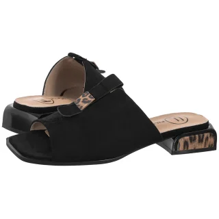 Klapki Czarne DK7719/26 BK (FO244-a) Filippo