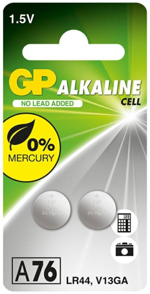 GP guzikowe AG13/LR44; 1,5V (2 sztuki) A76F-U2