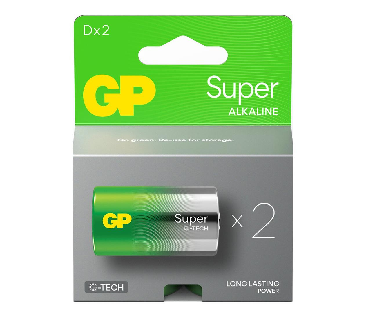 GP Super D/LR20; 1,5V (2 sztuki) 13A21-SB2