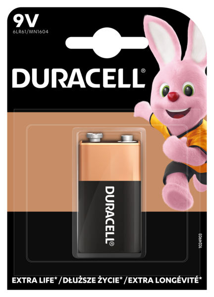 Duracell Bateria 6LR61 9V blister