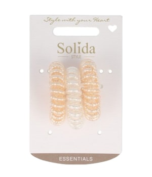 Solida Spiralhaargummi mit Perle gold Gumka do włosów 3 szt.