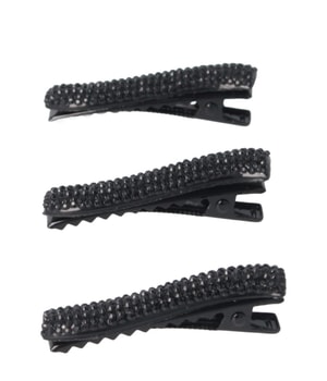 Solida Haarclips Strass schwarz Klamry do włosów 3 szt.