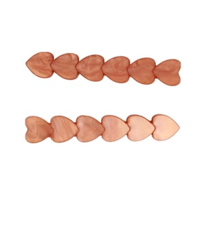 Solida Haarclip gold Herzapplik, 6,5 cm Klamry do włosów 2 szt.