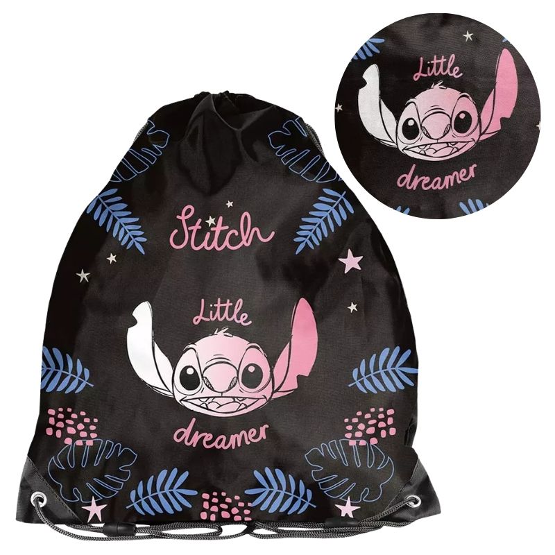 Paso Worek Sportowy Na Obuwie WF Basen Plecak Podróżny Kompaktowy Szkolny Stitch Little Dreamer