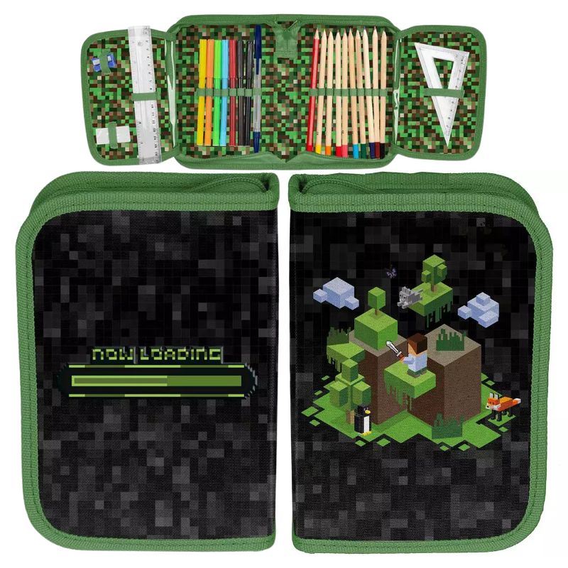 Paso Piórnik Z Wyposażeniem Szkolny Do Szkoły Minecraft Piksel