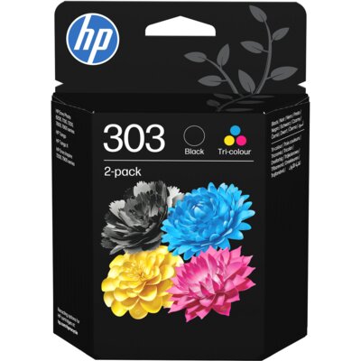 Zestaw tuszów HP 303 Ink Czarny 4 ml, Kolorowy 4 ml 3YM92AE 3YM92AE#LS1