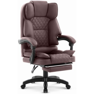 HELL'S CHAIR Fotel biurowy HC-1031 Brązowy