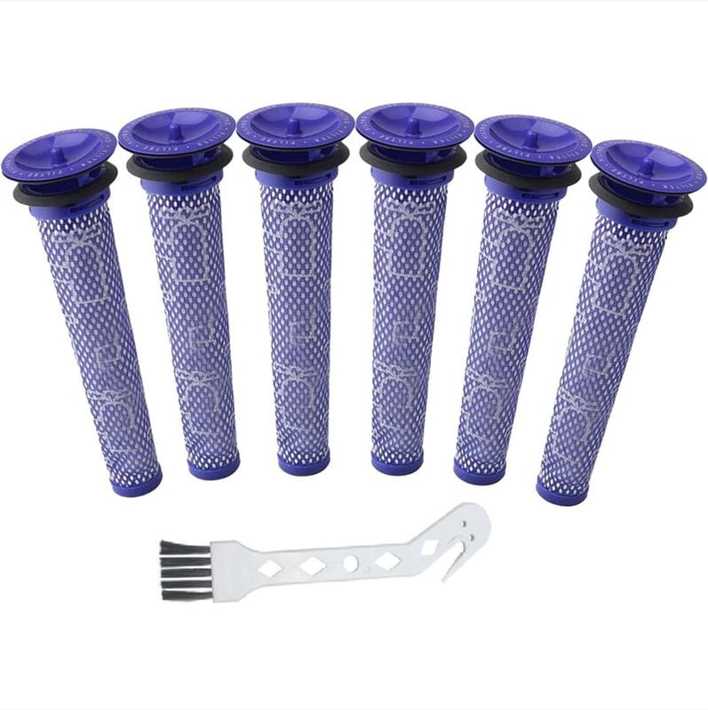 (6 szt.) wymiennych filtrów wstępnych + 1 szczotka do DC58, DC59, V6, V7, V8