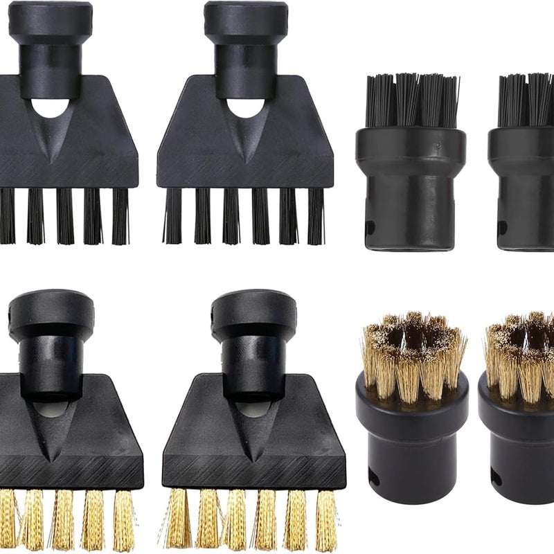 Zestaw 8 wymiennych główek szczotek do mopów parowych Karcher SC1 SC2 SC3 SC4 SC5 i adapter czyszczący