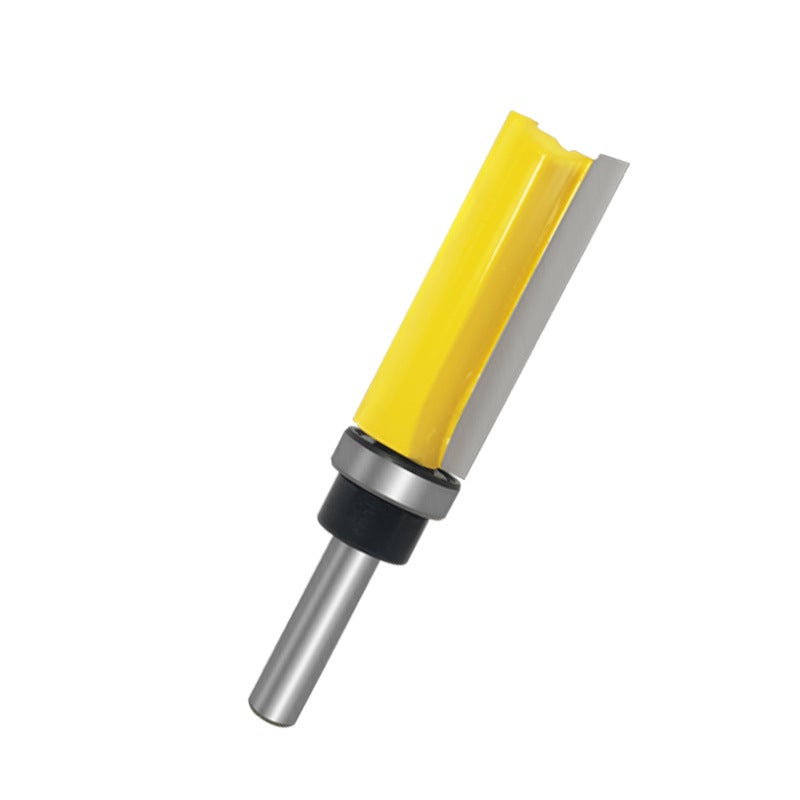 (50,5 mm) żółty, frez kopiujący, frez do drewna z trzonkiem 8 mm i wysokiej jakości ostrzem ze stali stopowej 50 mm do ręcznej obróbki drewna litego/M