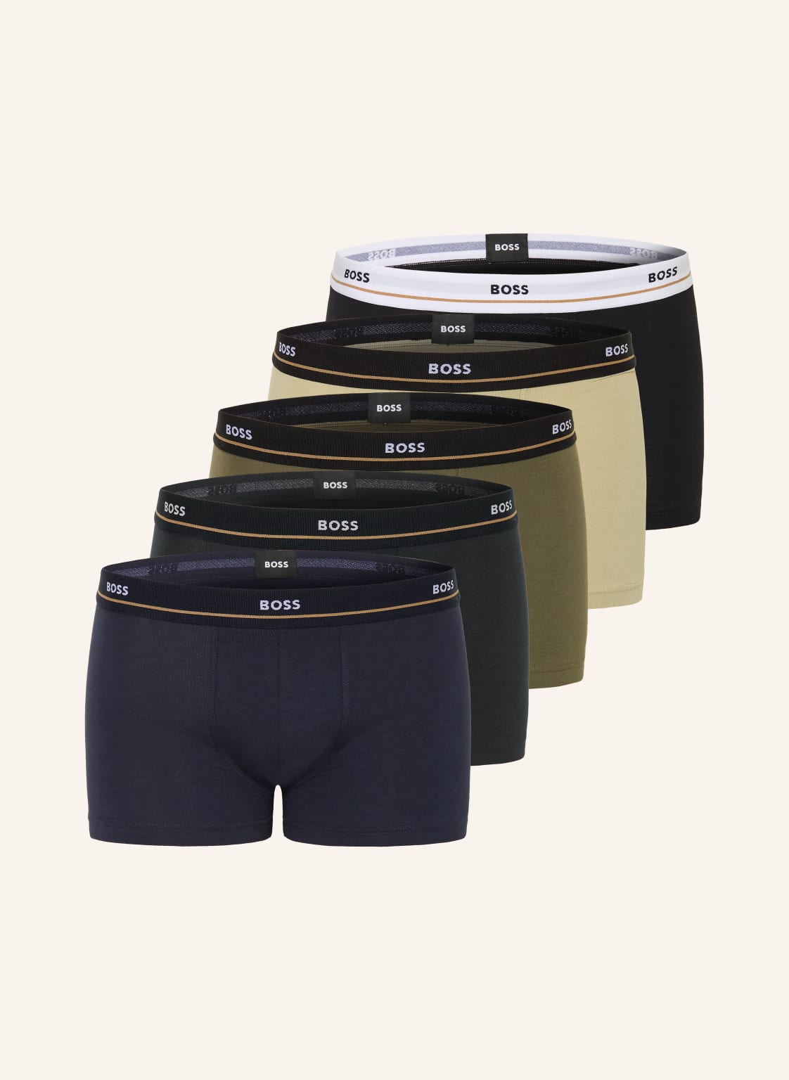 Boss Bokserki Essential, 5 Szt. gruen