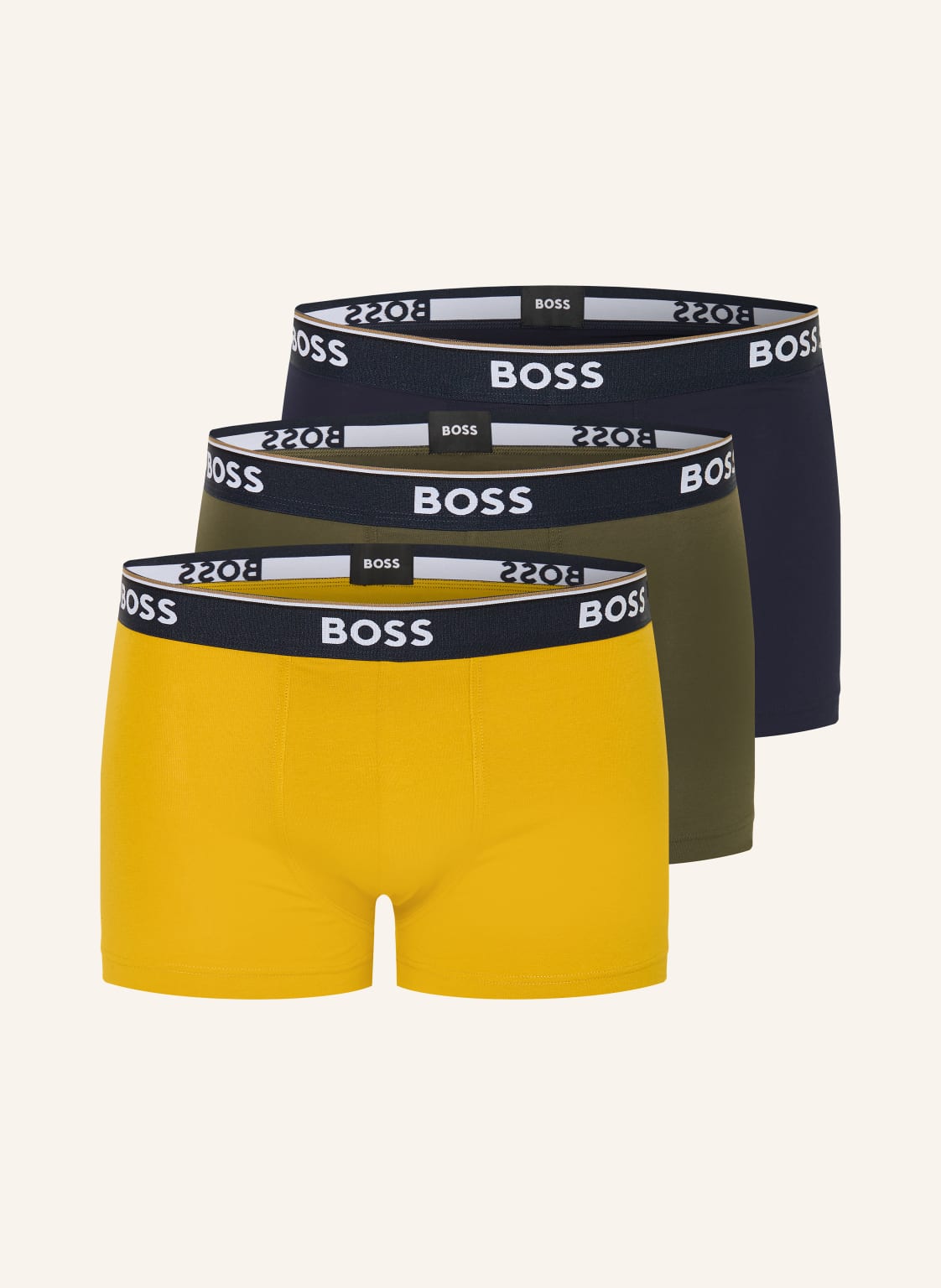 Boss 3-Pak Bokserek Power blau