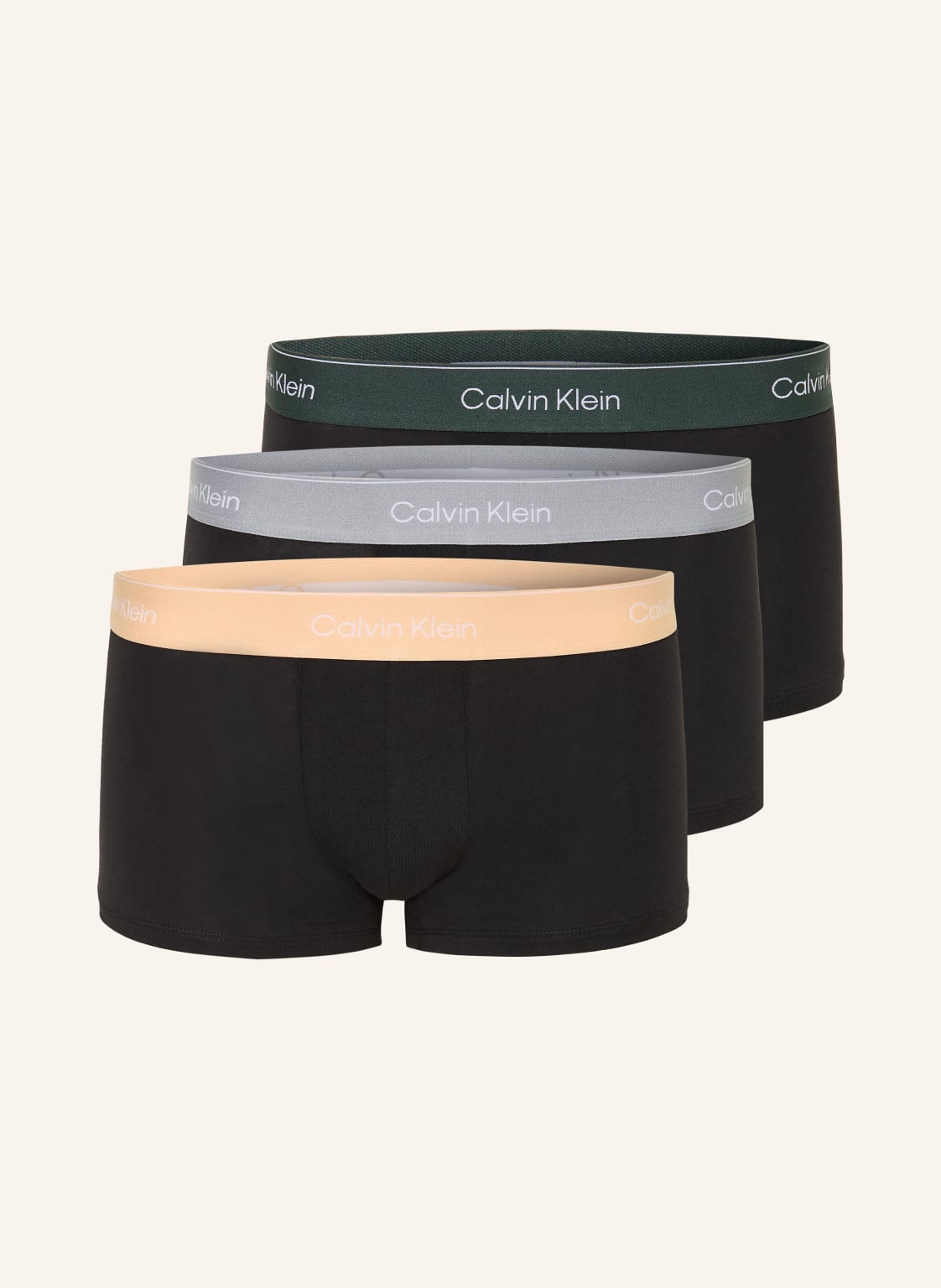 Calvin Klein Bokserki Icon Cotton Stretch Low Rise, 3 Szt. schwarz
