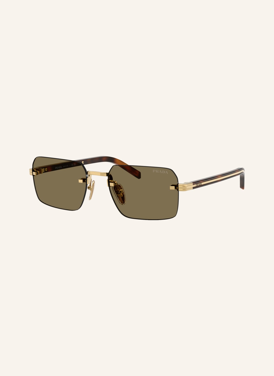 Prada Okulary Przeciwsłoneczne Pr d55s gold