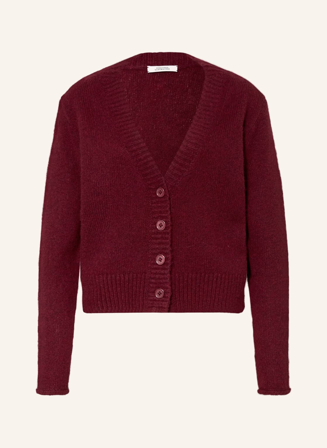Dorothee Schumacher Kardigan Luxury Love Z Kaszmiru rot