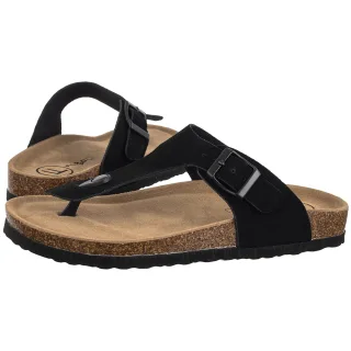 Klapki Czarne DK7916/26 BK (FO245-a) Filippo