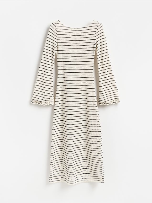 Reserved - Sukienka maxi w paski - wielobarwny