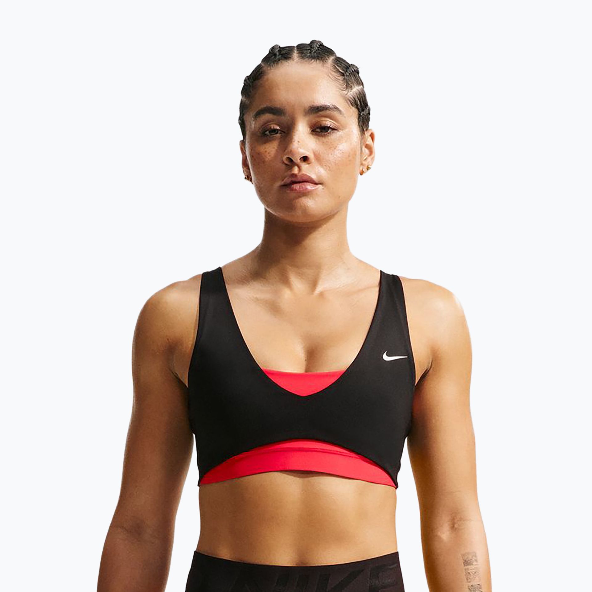 Biustonosz treningowy Nike Pro Sculpt Medium Support black/light crimson/white WYSYŁKA W 24H 30 DNI NA ZWROT
