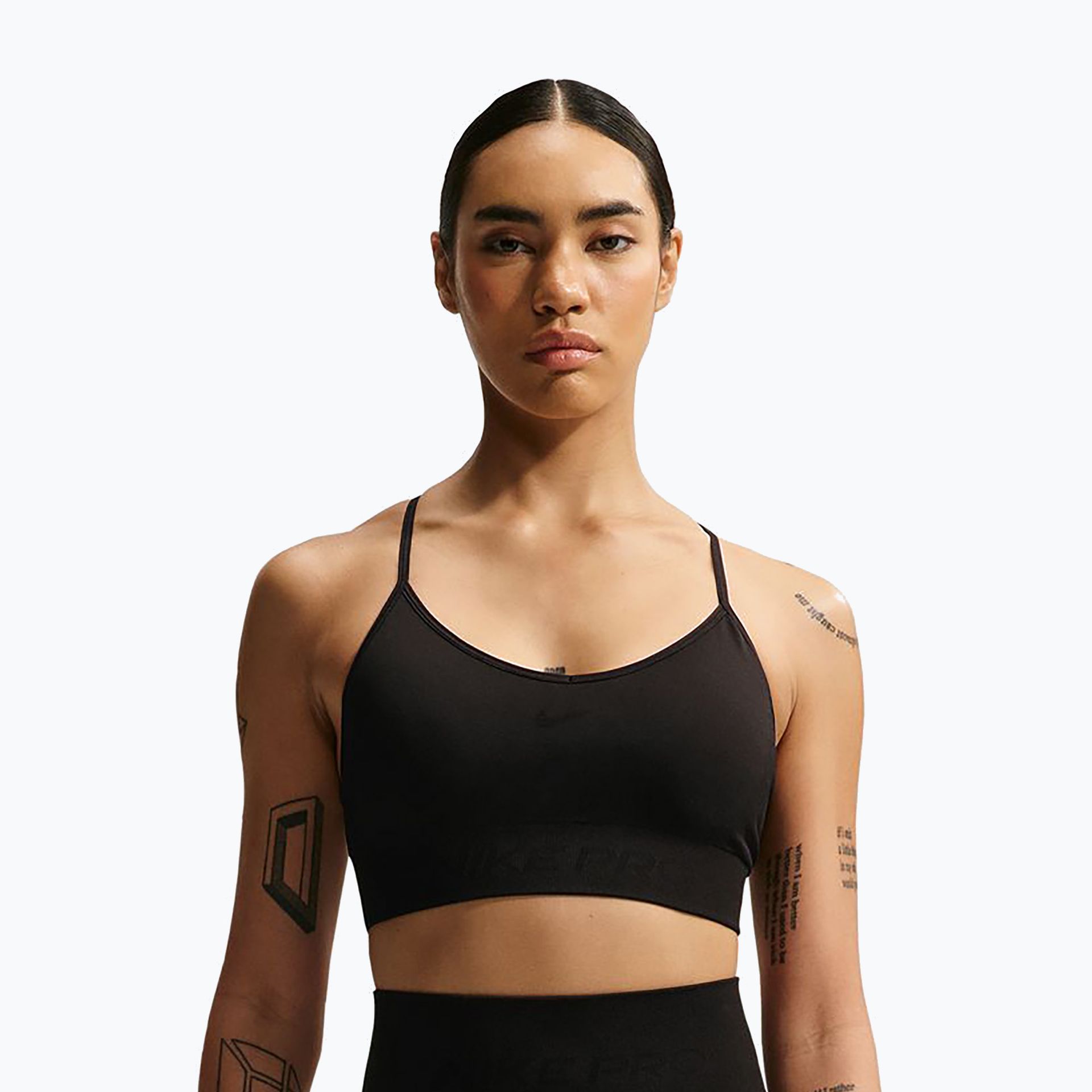 Biustonosz treningowy Nike Pro Seamless Light Support black WYSYŁKA W 24H 30 DNI NA ZWROT