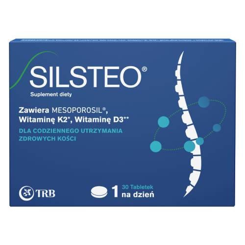 Silsteo Krzem, witamina D, witamina K, 30 tabl.