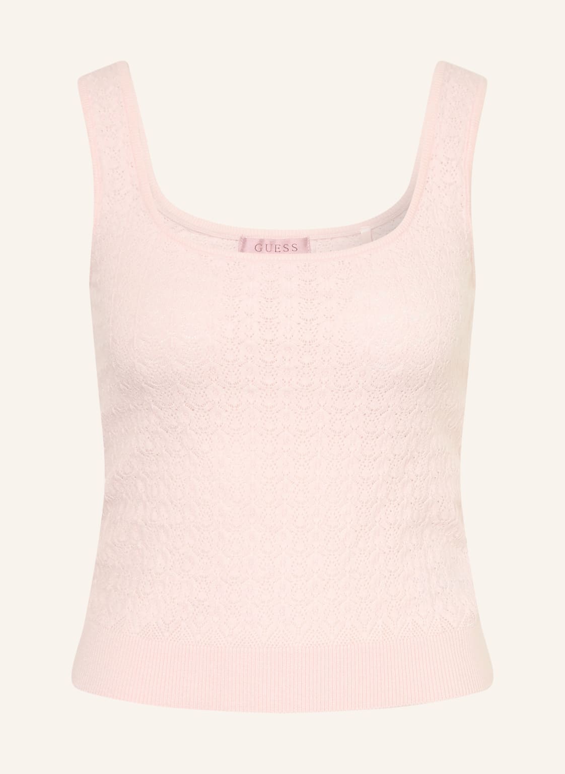Guess Dzianinowy Top Nina rosa