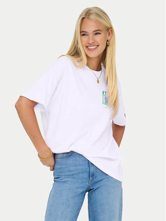 ONLY T-Shirt Vivvi 15346761 Żółty jasny Regular Fit