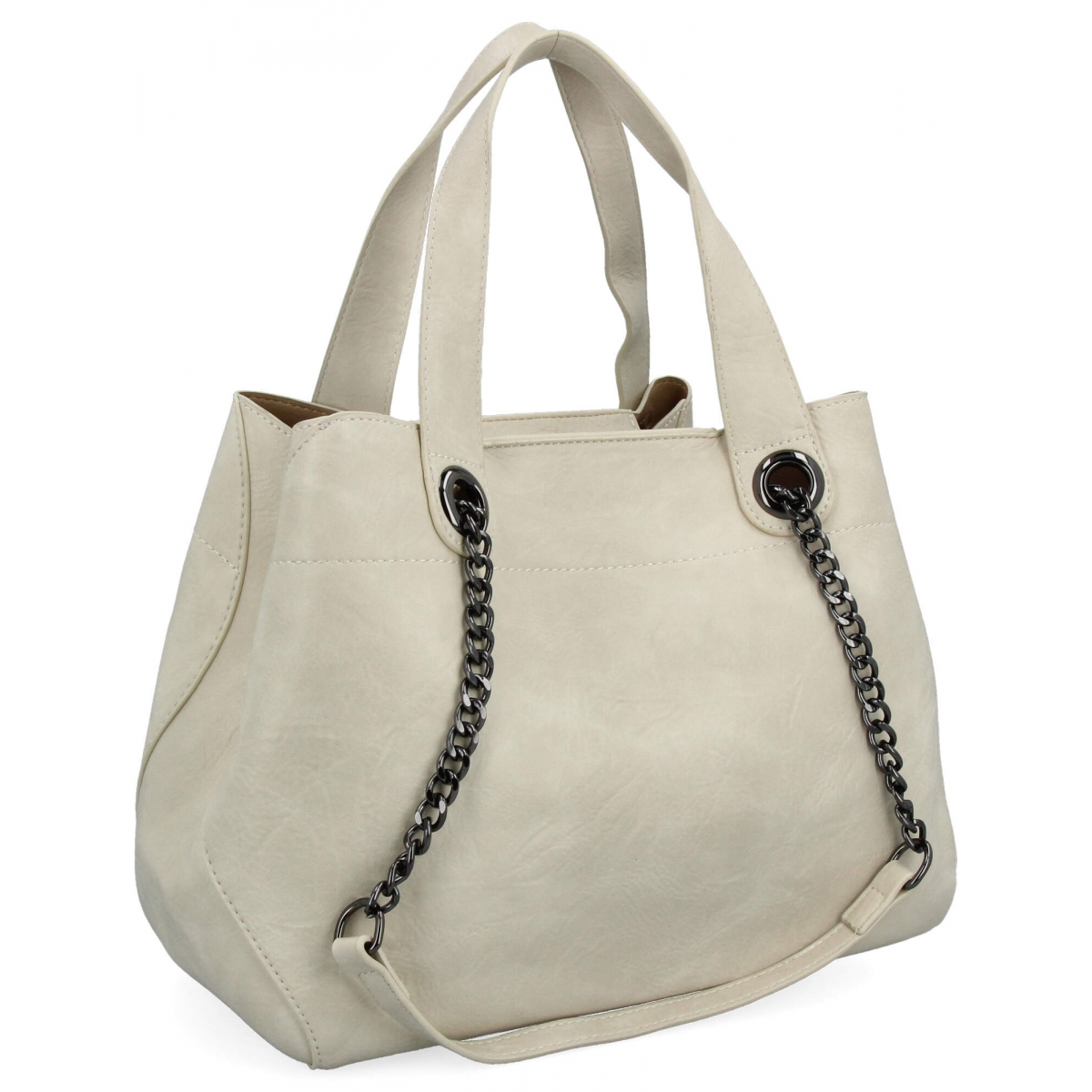 Torebka Damska Shopper Bag z Listonoszką 2w1 firmy Herisson 1852A902 Beżowa