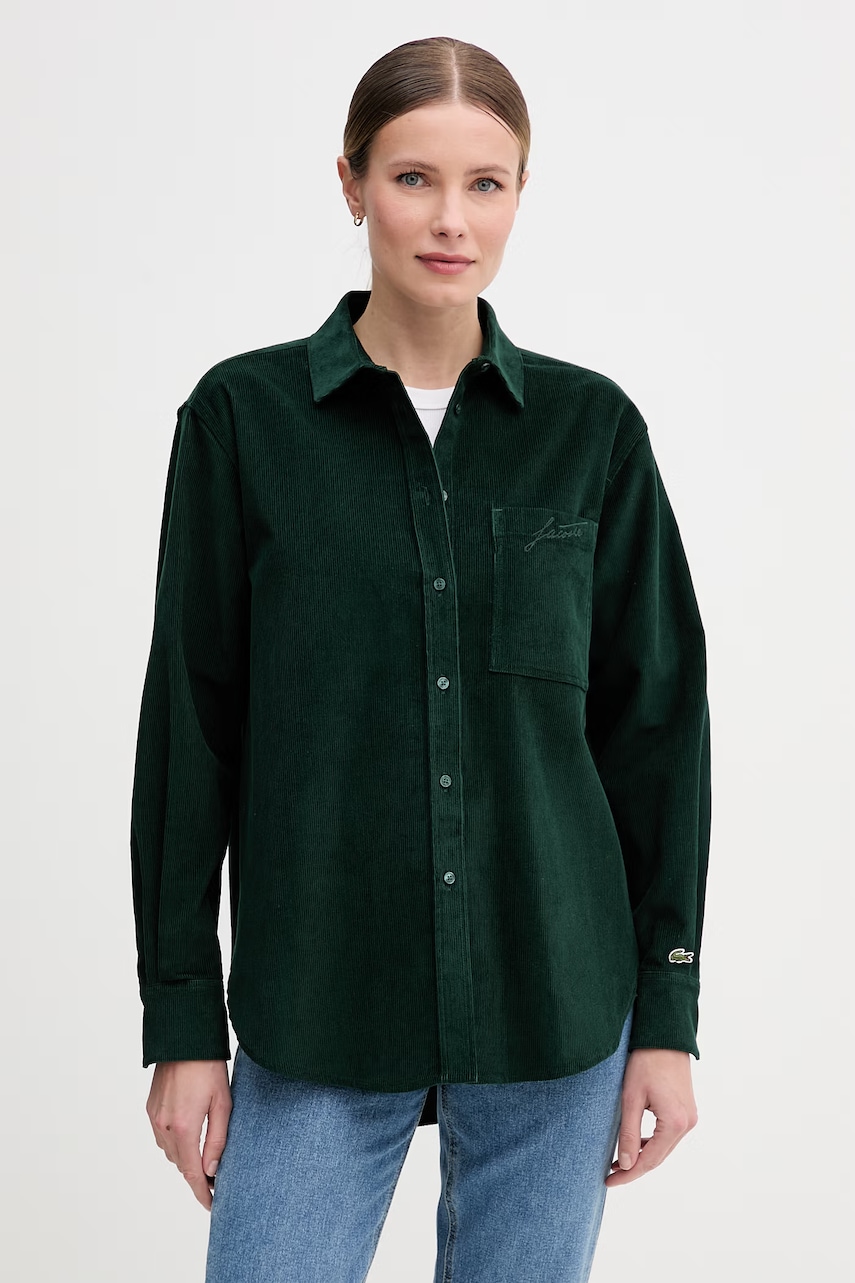 Lacoste koszula bawełniana damska