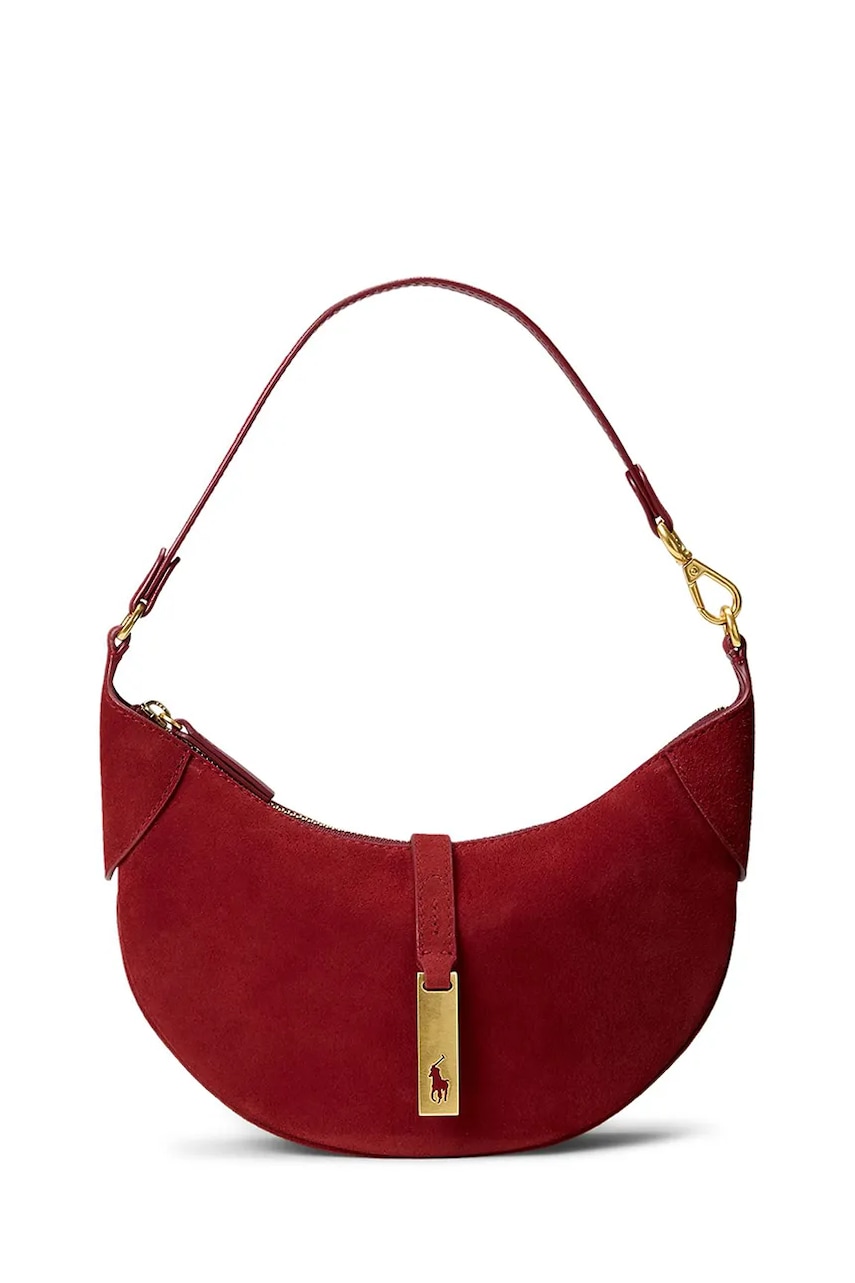 Polo Ralph Lauren torebka shopper damska zamszowa
