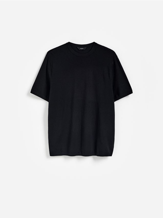 Reserved - Sweter z krótkim rękawem - czarny
